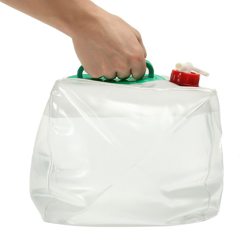 Easy Camp Folding Water Carrier Container Bag Bottle 10L Transparent LDPE