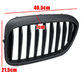 Pair Matte Black Front Kidney Grill Grille for BMW 5 Series G30 G31 G38 M5 2017-2018