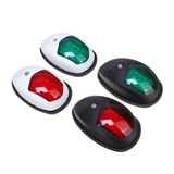 10V-30V LED Side Signal Lamp Navigation Lights for Truck Boat Trailer Van Red Green - Auto GoShop