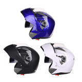 JIEKAI JK105 Motorcycle Helmet Flip up Unveiled Headpiece with Double Lens Electric Bike Men Anti-Fog All Seasons Helmets
