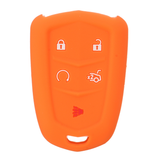 Car Key Cover 5 Buttons Silicone Remote Smart Key Cover Case for Cadillac SRX XTS CTS ATS-L