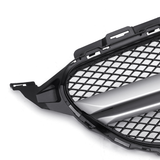 Sliver AMG Style Front Grill Mesh Grille for Mercedes Benz C Class W205 C200 C250 15-18