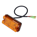 12V-80V 6 LED Indicator Amber Stop Rear Tail Lights for Boat Truck Trailer