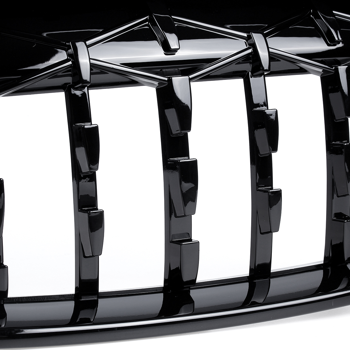 Front Kidney Grill Grille Diamond Mesh Black for BMW M4 F32 F33 F82 F83 - Auto GoShop