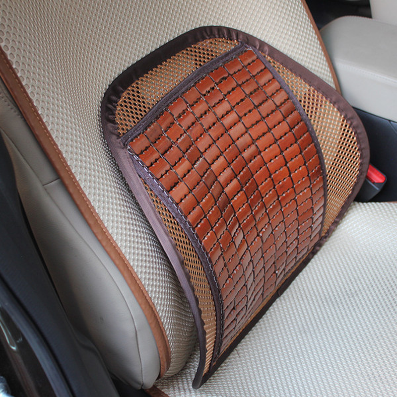 Summer Bamboo Car Seat Chair Back Cushionventilate Cushion Pad - Auto GoShop