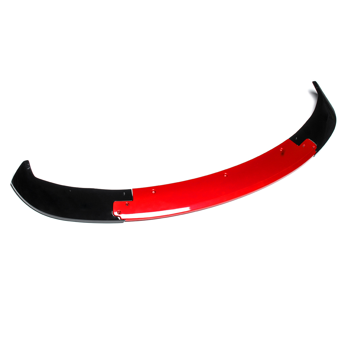 3Pcs Gloss Black Red ABS Front Bumper Lip Protector Spoiler for Tesla Model 3 2017-2019