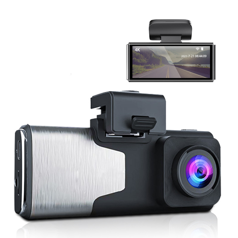 K15 Car Dash Cam 4K Driving Recorder Dual Cams WIFI G-Sensor Night Vision Video Camera GPS Recorder Car DVR - Auto GoShop