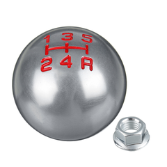 5/6 Speed Alloy Gray Gear Shift Knob round Ball Shape M10X1.5 Thread for Honda Civic City CRV - Auto GoShop