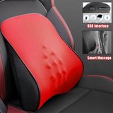 Car Seat Headrest Pillow Lumbar Pad Memory Foam Head Neck / Waist Cushion - Auto GoShop