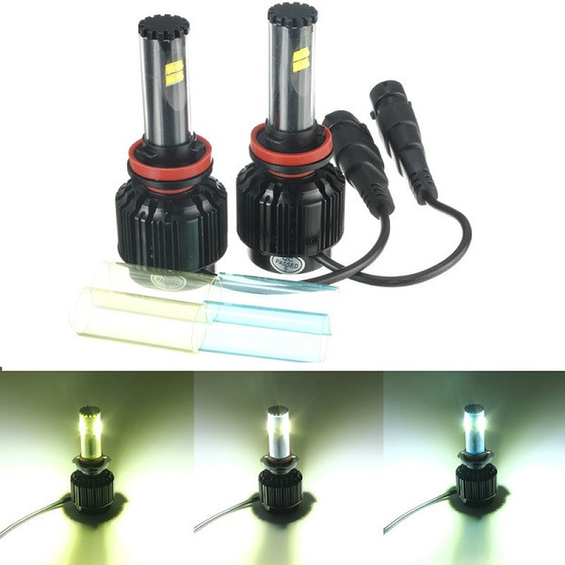80W 8000LM LED Car Headlights Bulb Fog Lamps Kit H8/H9/H11 9005 8-32V IP68 DIY Color Temperature