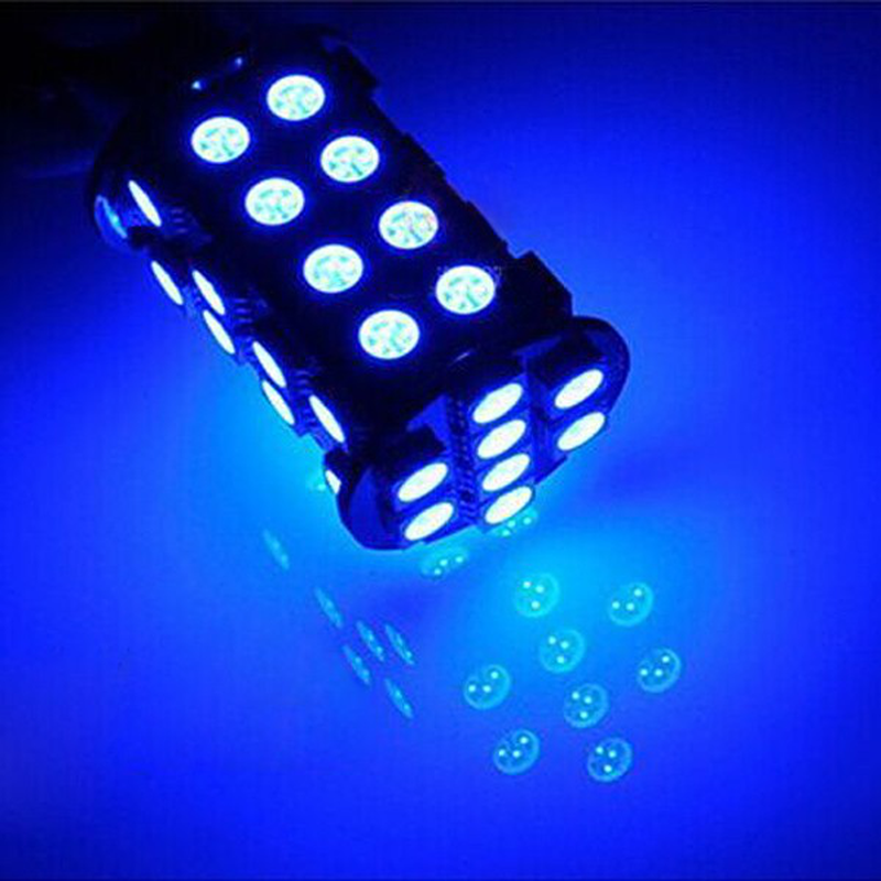 1157 BAY15D 40SMD 5050 LED Blue Car Tail Turn Brake Light Bulb - Auto GoShop