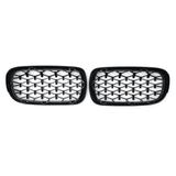 1Pair Black Chrome Front Kidney Grill Grille for BMW X5 F15 X6 F16 2014-2017 LH RH
