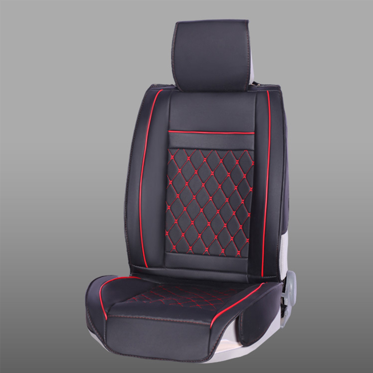 Universal Front Car Seat Cover Cushion Breathable PU Leather Ice Silk Pad - Auto GoShop