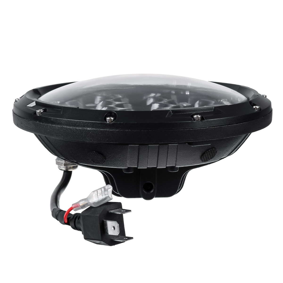 7 Inch H4 H13 75W round LED Headlights Projector for Harley Cafe Racer Motorcycle for Jeep - Auto GoShop