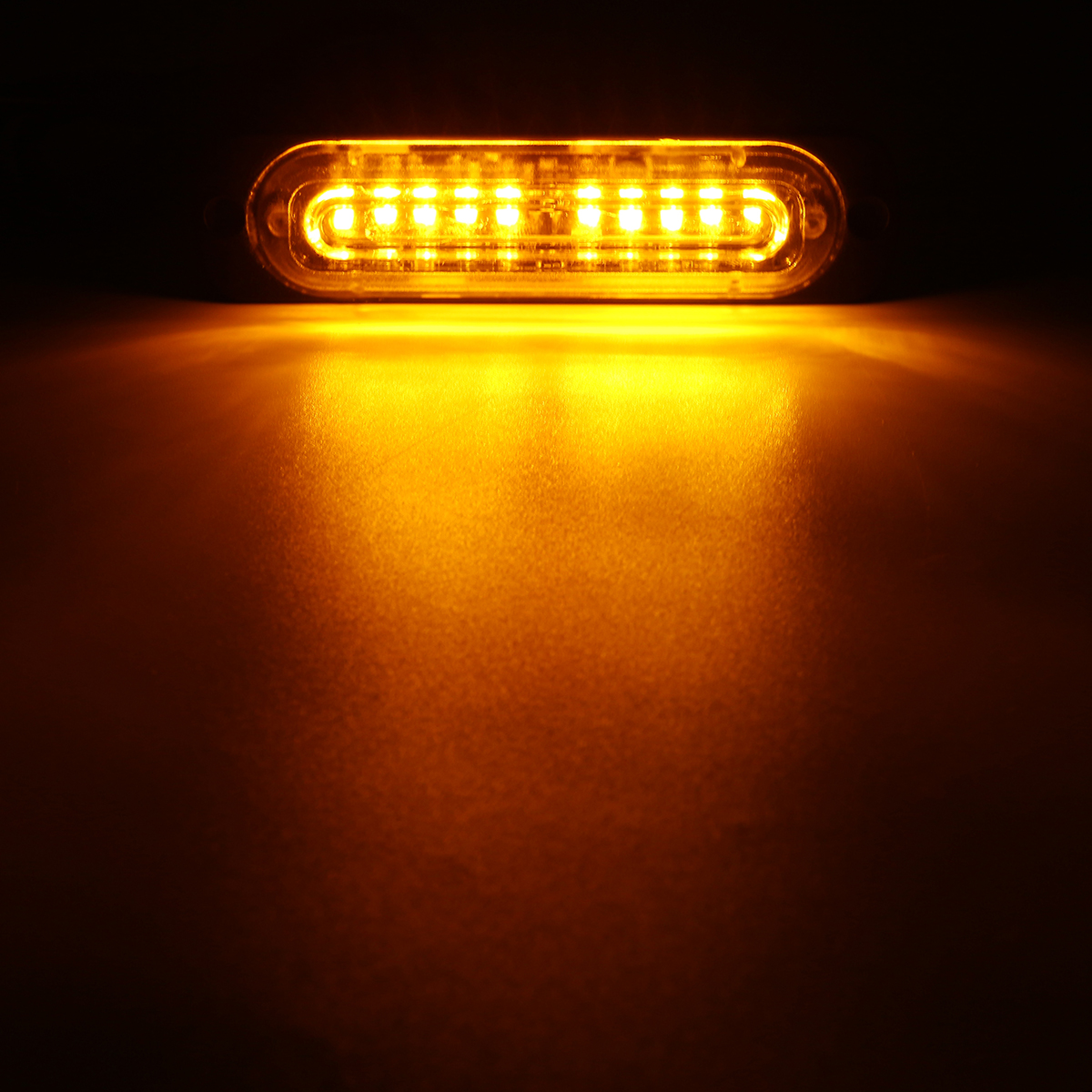 12V-24V 10 LED Car Side Marker Lights Indicator Signal Strobe Lamp Universal for Truck Trailer
