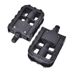 Black 9/16" 14Mm Bicycle Pedals Aluminum Plastic Reflective Road Mountain Bike
