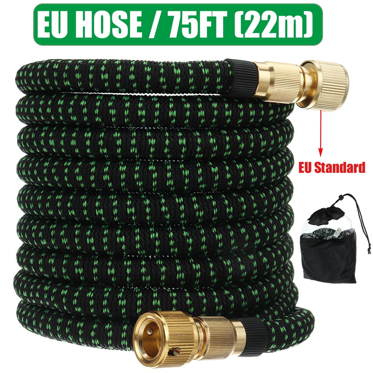 20/50/75/100FT Expandable Garden Water Hose Flexible Durable Car Wash Pipe Tube