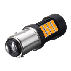 Pair 447LM 4.4W Amber LED Car Reversing Backup Lights Turn Bulb Lamp 3157 7443 1156 1157 2835