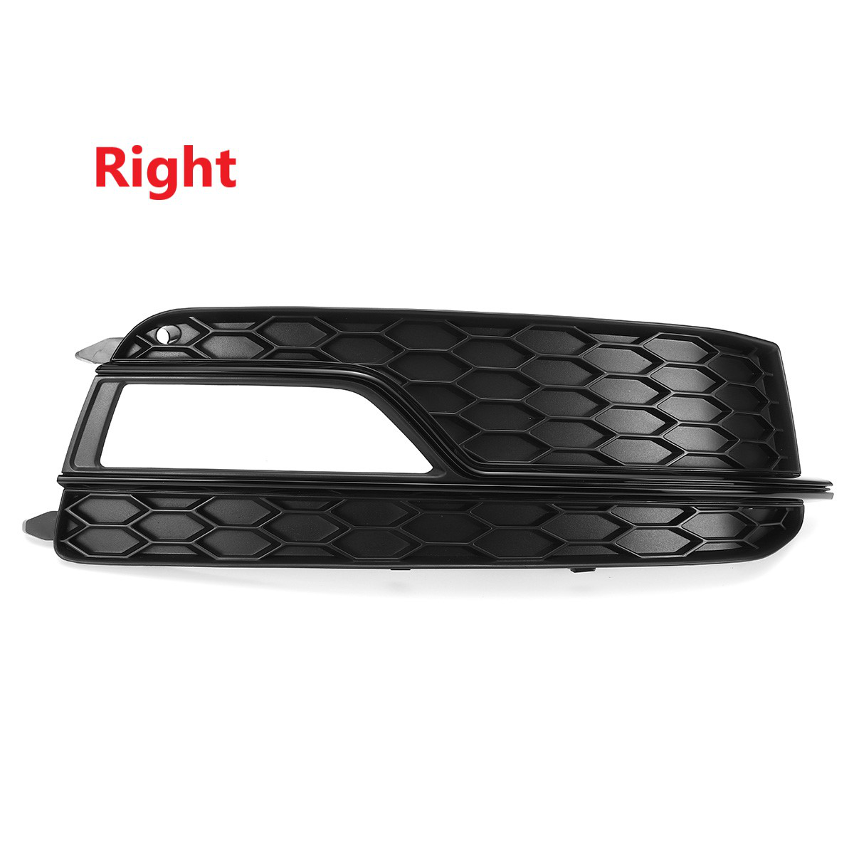 Black Front Fog Light Lamp Cover Grille Grill for Audi A5 S-Line S5 2013-2016