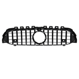 GTR Style Glossy Black Front Grille Grill with Camera for Mercedes A-Class W177 A250 A200 A45 AMG 2019
