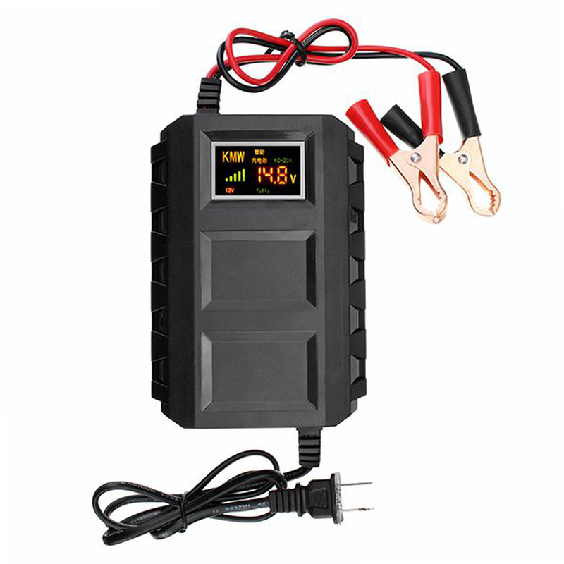 20A 12V Smart Fast Battery Charger LED Display for Car Motorcycle Truck