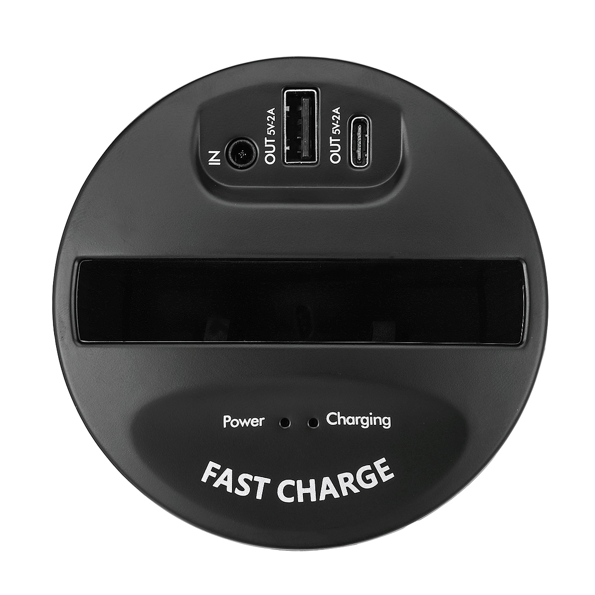 QI Wireless Fast Car Charger with USB Type C Output
