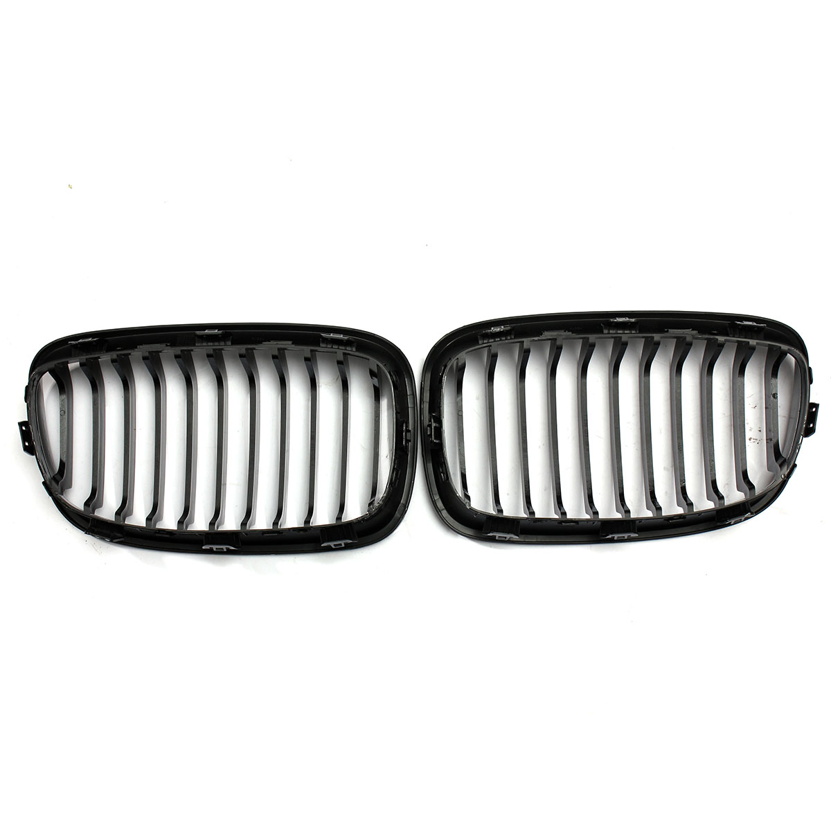 Pair Gloss Black Front Car Grille for BMW F20 F21 1 Series 2011-2014