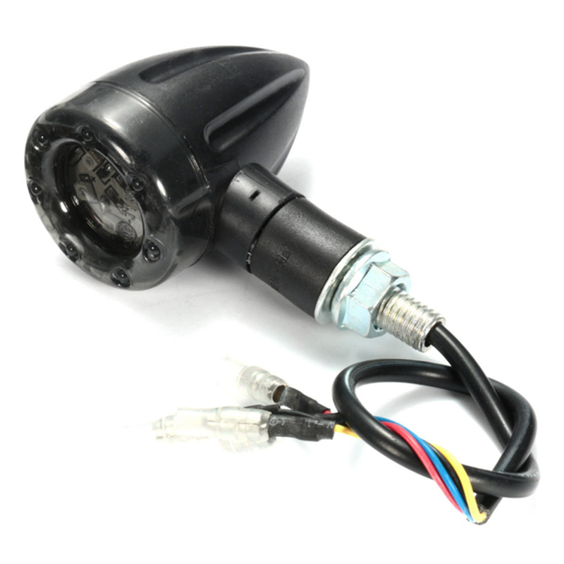 Pair Universal Motorcycle LED Turn Signal Indicators Light Brake Rear Running Lamp
