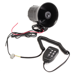 6 Sounds Car Motorcycle Van Truck Electronic Bell Horn Alarm Loudspeaker Siren - Auto GoShop