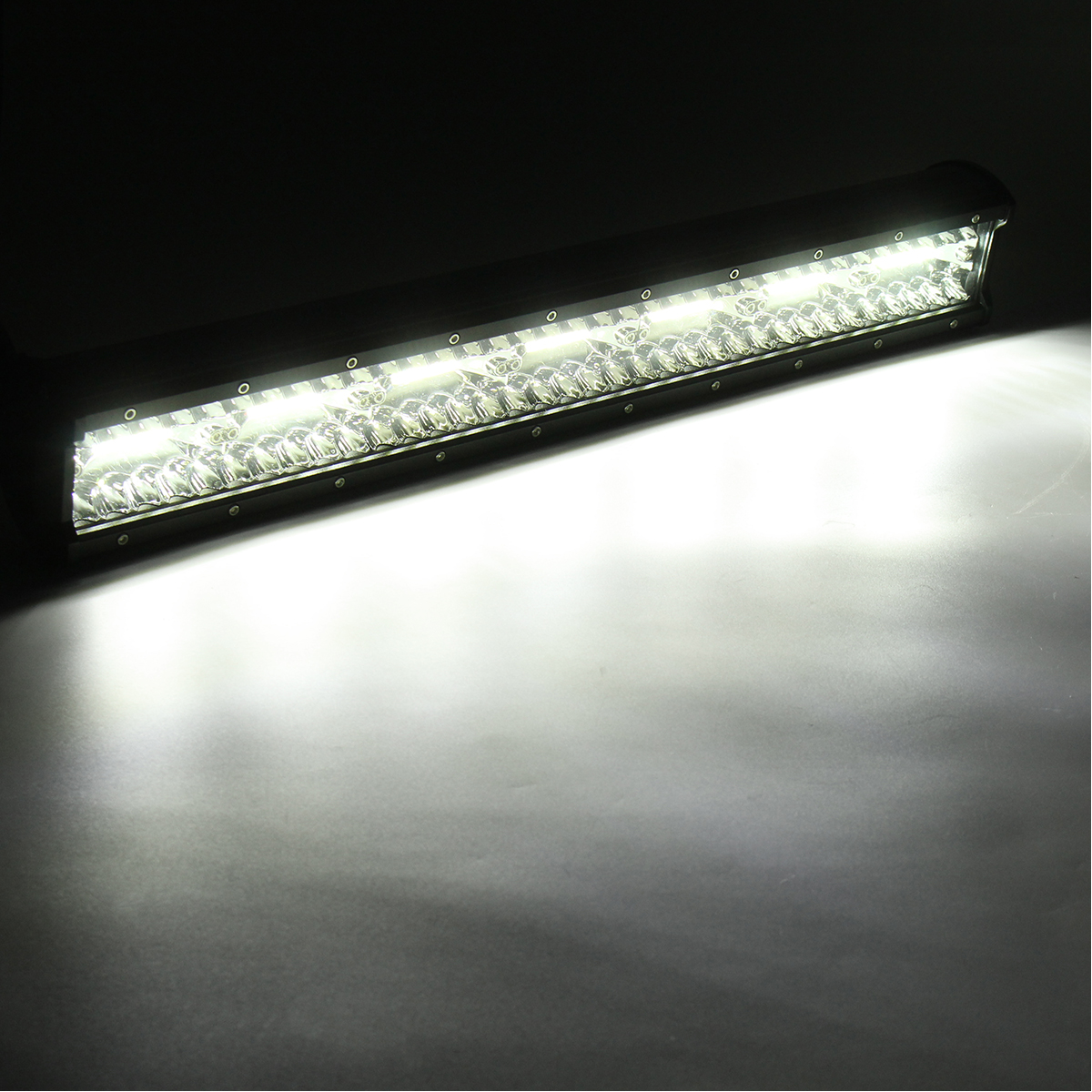 20Inch 420W Tri Row LED Work Light Bars Combo Beam IP68 Waterproof White for 0-30V off Road SUV Trailer Vehicle