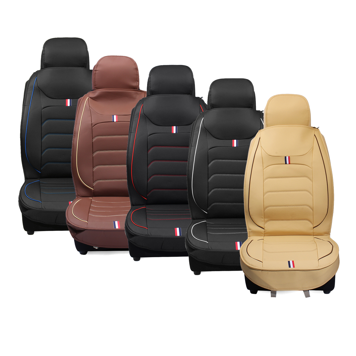 1PC Universal Car Seat Cover Vehicle Wooden Bamboo Cushion Pad Breathable Summer - Auto GoShop