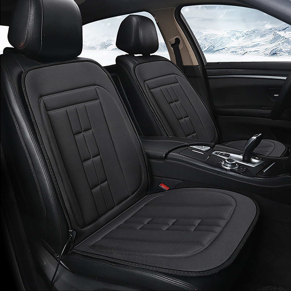 Universal 12V Car Seat Pad Cushion Cover Heating Chiar Heater Pad Temperature - Auto GoShop