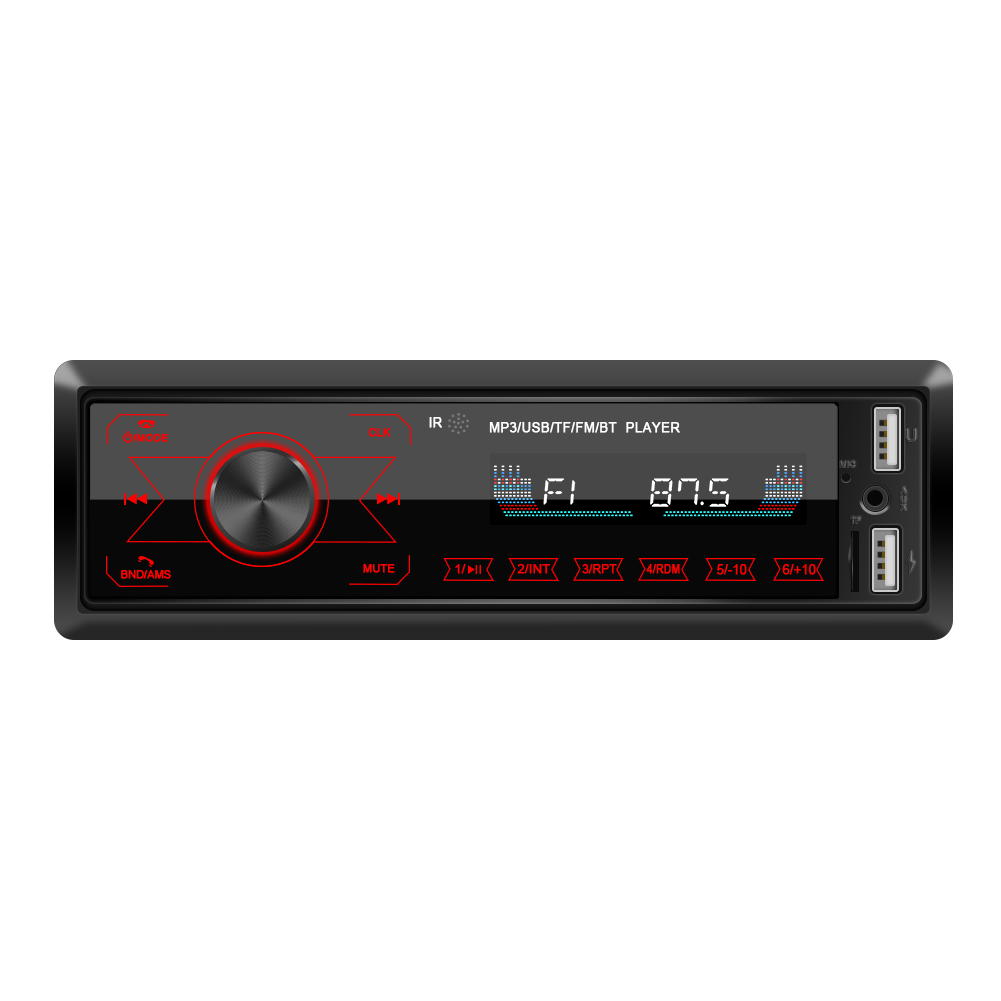 M10 Car Stereo Radio Receiver Auto MP3 Player Bluetooth Hands-Free Support All Touch Keys FM USB SD AUX U Disk 12V - Auto GoShop