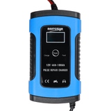 12V 6A Blue Pulse Repair LCD Battery Charger for Car Motorcycle Lead Acid Battery Agm Gel Wet