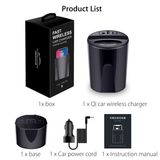 QI Wireless Fast Car Charger with USB Type C Output