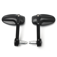 CNC Motorcycle Bar End Rearview Side Mirrors for 7/8Inch 22Mm Handlebar Moped Dirt Bike