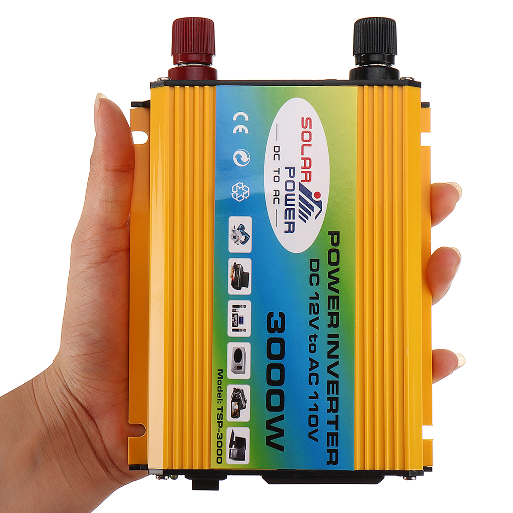 1200W Peak Car Power Inverter DC 12V to AC 110V 60Hz Converter Modified Sine Wave Mufti-Protection with Dual USB Ports