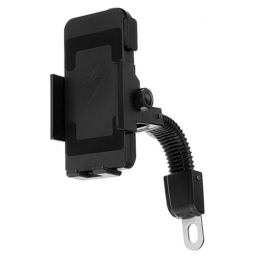 10W QI Motorcycle Motorbike Wireless Charger Charge Phone Holder Mount Mirror Handlebar - Auto GoShop