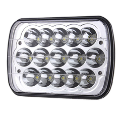 7 Inch 45W Square Headlights LED Work Lights Waterproof Hi-Lo Sealed Beam for Jeep