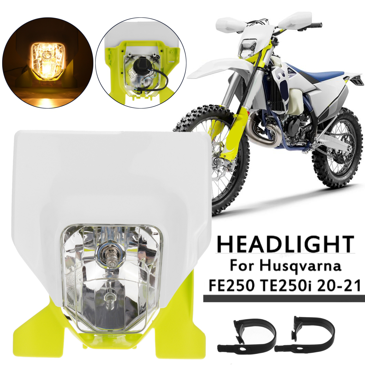 Motorcycle Headlight Headlamp for Husqvarna FE FE250 FE350 Te250I 2020 2021