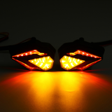 Motorcycle Sequential Flush Mount Turn Signal Amber LED Lights Indicator DRL - Auto GoShop