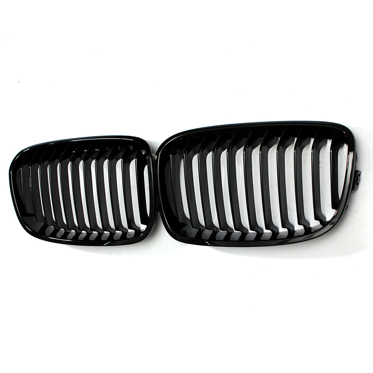 Pair Gloss Black Front Car Grille for BMW F20 F21 1 Series 2011-2014