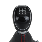 5 Speed MT Car Gear Stick Shift Knob with Dust Boot Cover for Ford Focus 2005-2008