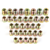 35PCS Brake Line Tube Fitting Kit Nuts for Inverted Flares 3/16'' and 1/4'' Zinc - Auto GoShop