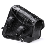 Single Side Metal Adjusting Buckle Motorcycle Left Right Leather Saddlebag Tool Bag Fuel Oil Bottle Holder Hasp Type