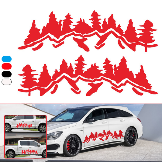 2PCS 150X45Cm Car Side Body Stickers for Camper Motorhome Van Caravan RV Truck - Auto GoShop