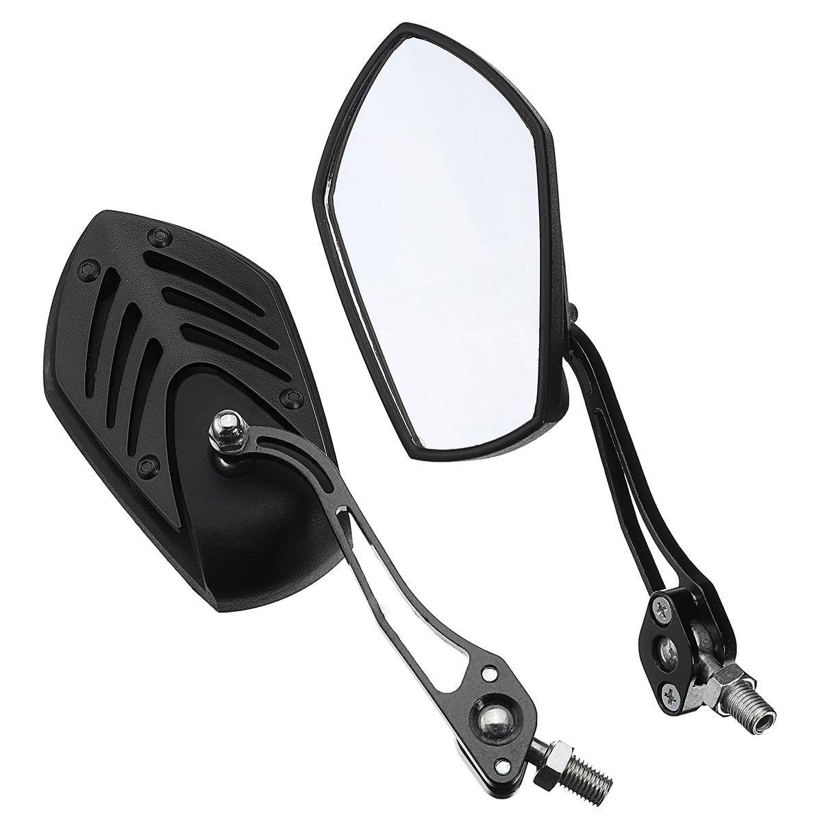 8Mm 10Mm Aluminum Alloy Motorcycle Bike Scooter Rear Side View Mirrors Universal