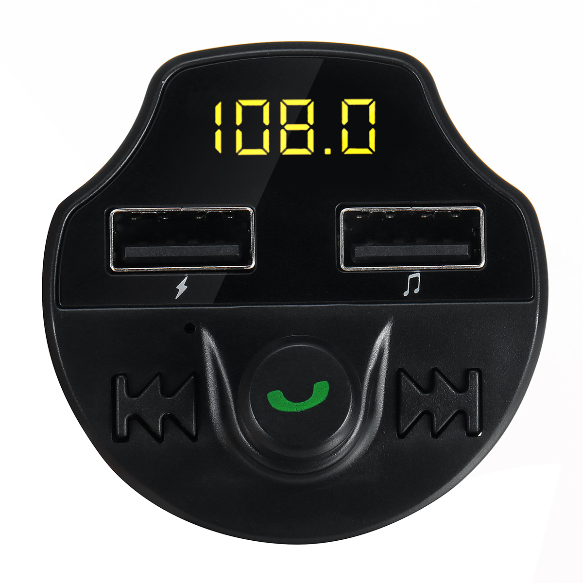 12V-24V Dual USB Bluetooth 5.0 Universal Wireless Car FM Transmitter MP3 Player - Auto GoShop