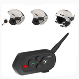 500Mah 1200M EJEAS Motorcycle Skiing Helmet Intercom Headset with Bluetooth Function