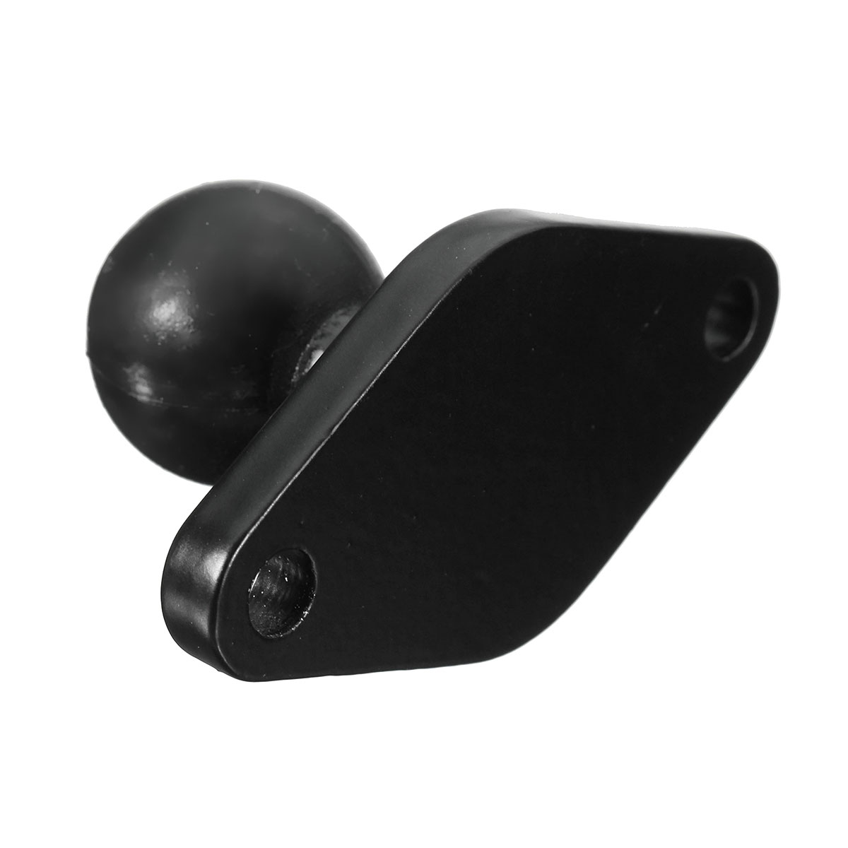 Black Motorcycle GPS Holder Mounting Aluminum 1Inch Ball with Diamond Shape Plate